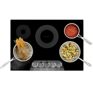 Frigidaire Gallery 30 in. 5-Burner Electric Cooktop with Simmer Burner & Power Burner - Black Stainless, , hires