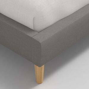 Skyline Furniture Linen Fabric Upholstered Full Size Platform Bed - Gray, , hires