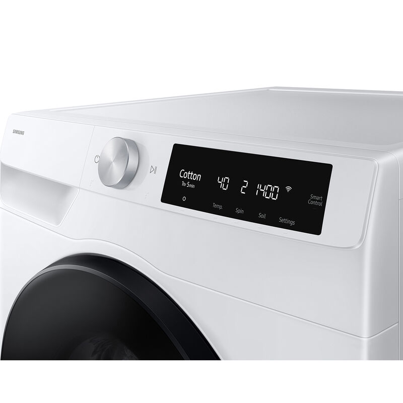 Samsung 24 in. 2.5 cu. ft. Smart Stackable Front Load Washer with Vibration Reduction Technology+, Sanitize & Steam Wash Cycle - White, , hires