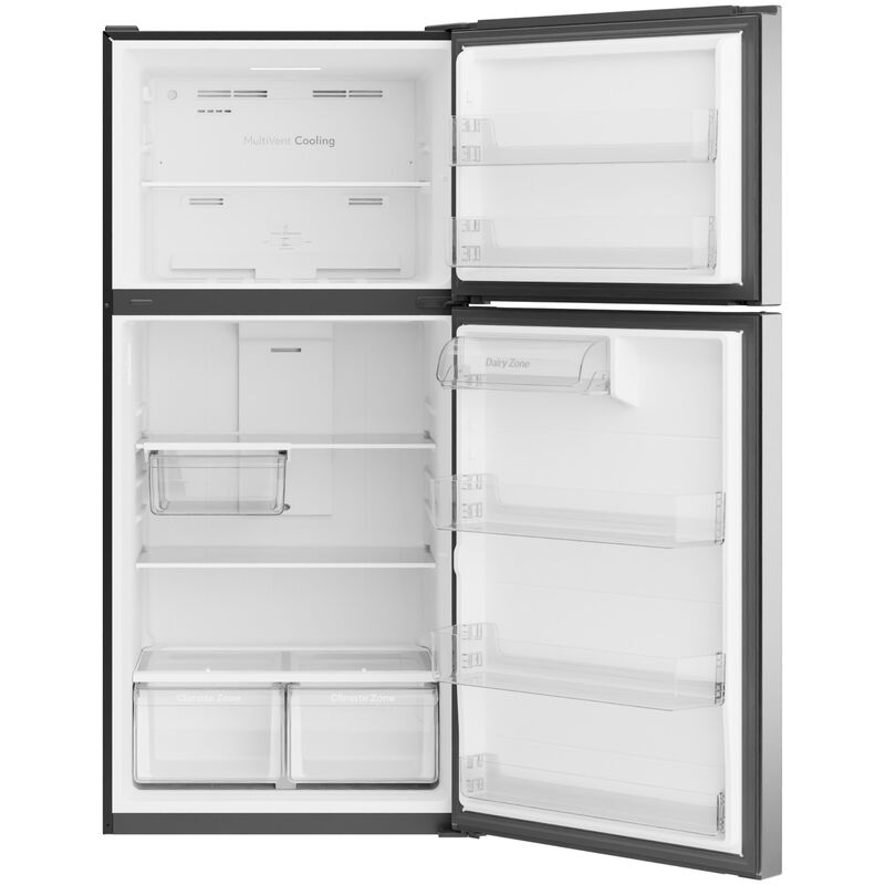 GE 30 in. 21.0 cu. ft. Garage-Ready Top Freezer Refrigerator - Fingerprint Resistant Stainless, Fingerprint Resistant Stainless, hires