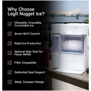 GE Profile 11 in. Smart Ice Maker with 3 lb. Ice Storage, Auto Defrost & Digital Control - Carbon Black, , hires