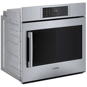 Bosch Benchmark Series 30 in. 4.6 cu. ft. Electric Wall Oven with Right Side Opening Door, Convection & Self Clean - Stainless Steel, , hires