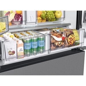 Samsung Bespoke 36 in. 24 cu. ft. Smart Counter Depth French Door Refrigerator with Internal Water AutoFill Pitcher - Stainless Steel, Stainless Steel, hires