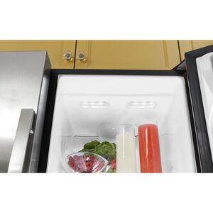 GE 33 in. 23.0 cu. ft. Side-by-Side Refrigerator with External Ice & Water Dispenser - Black, Black, hires