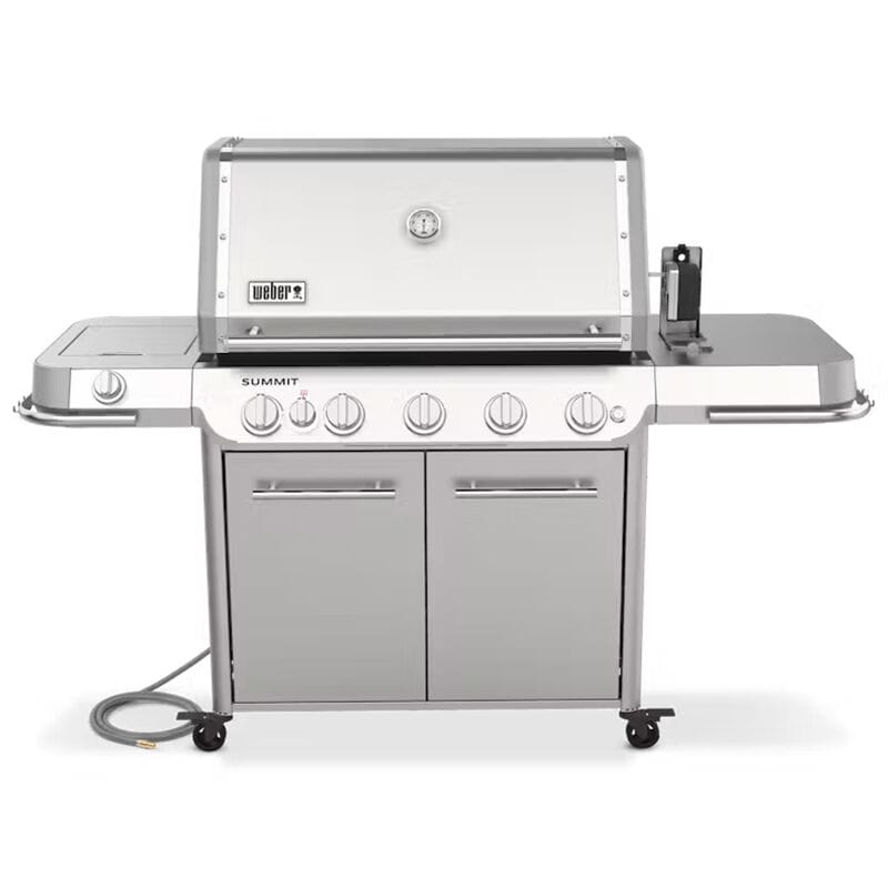 Weber Summit FS38 S Series 5-Burner Natural Gas Grill with Side Burner, Rotisserie & Smoker Box - Stainless Steel, , hires