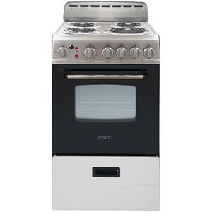 Avanti 20 in. 2.1 cu. ft. Electric Range with Coil Burners - Stainless Steel, , hires
