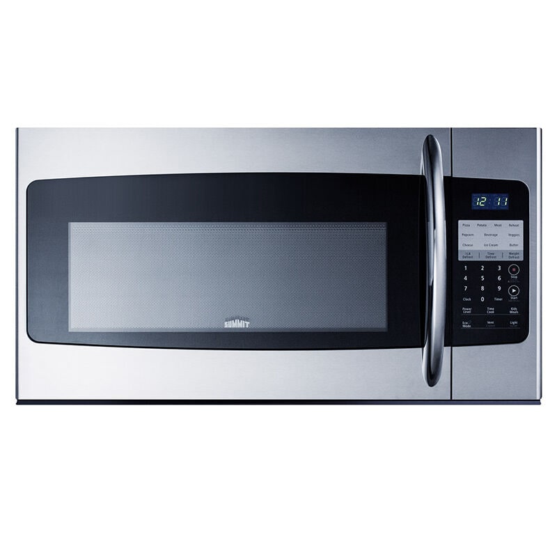 Summit 30 in. 1.6 cu. ft. 1000W Over-the-Range Microwave with 265 CFM - Stainless Steel, , hires