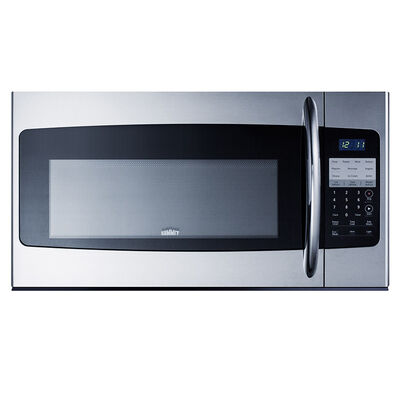 Summit 30" 1.6 Cu. Ft. Over-the-Range Microwave with 6 Power Levels - Stainless Steel | OTRSS301