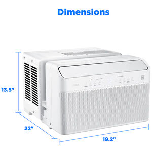 Midea 12,000 BTU 115V U-Shaped Smart Energy Star Window Air Conditioner with Inverter, 3 Fan Speeds, Sleep Mode & Remote Control - White, , hires