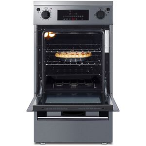 Summit 20 in. 2.0 cu. ft. Standard Convection Slide-In Electric Range with 3 Induction Burners - Stainless Steel, Stainless Steel, hires