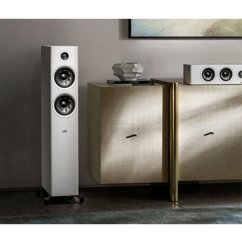 Polk Reserve R600 Premium FloorStanding Tower Speaker White P.C