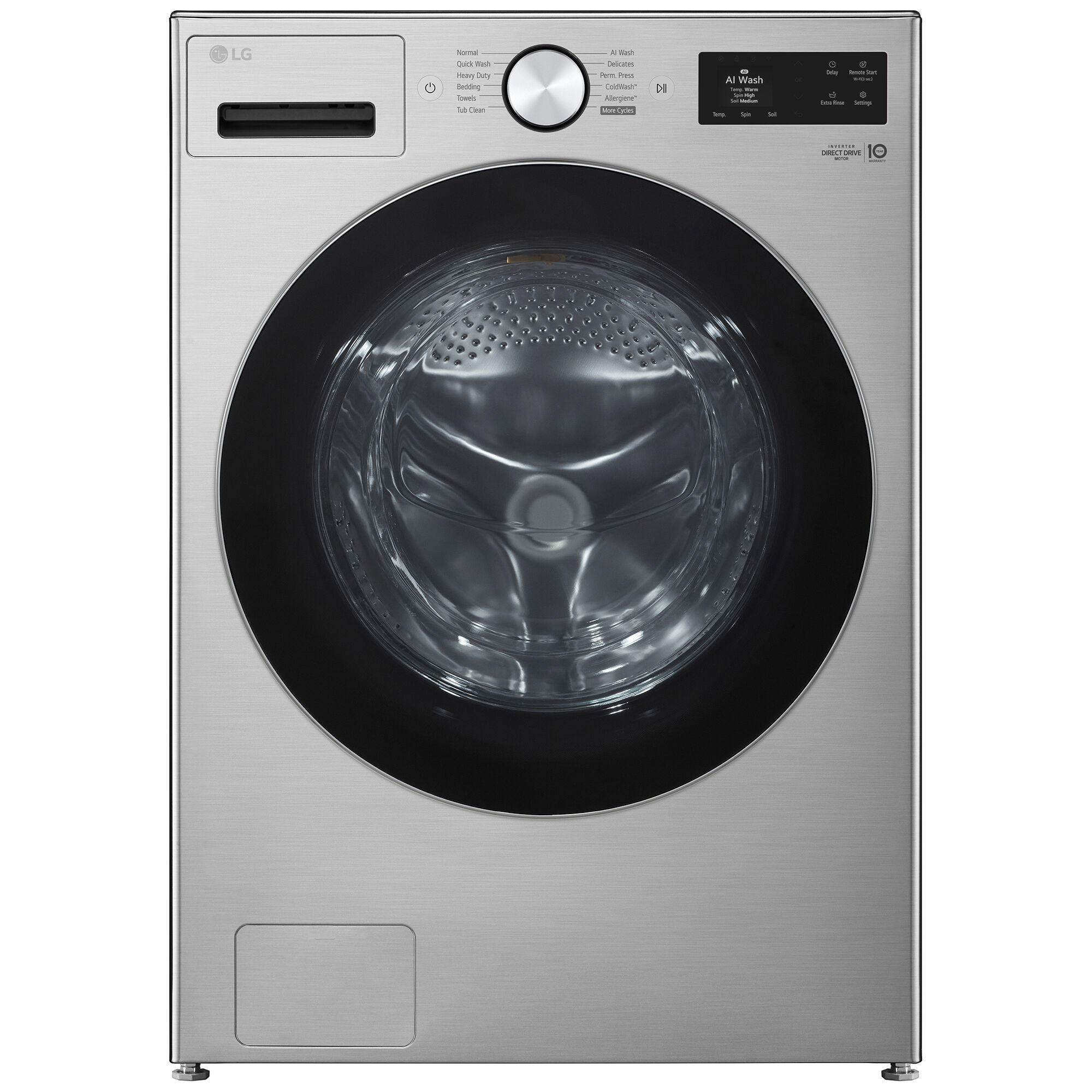 LG 27 in. 5.0 cu. ft. Smart Stackable Front Load Washer with