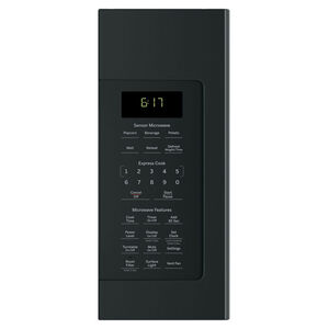 GE 30" 1.7 Cu. Ft. Over-the-Range Microwave with 10 Power Levels, 300 CFM & Sensor Cooking Controls - Black, Black, hires