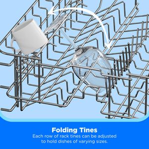 Midea 18 in. Front Control Dishwasher with 52 dBA Sound Level & Pocket Handle - Stainless Steel, , hires