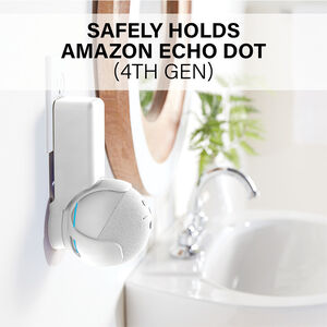 Sanus - Outlet Hanger Designed for Echo Dot (4th Gen) - White, , hires