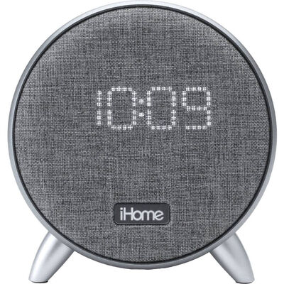 iHome Bluetooth Alarm Clock with USB Charging - Grey | IBT235G