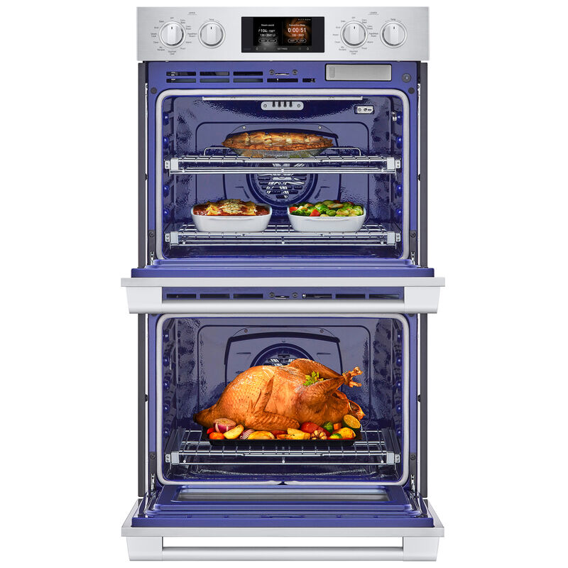 SKS 30 in. 6.4 cu. ft. Smart Speed/ Steam Electric Microwave/Wall Oven Combo with True European Convection & Sensor Cooking - Stainless Steel, , hires