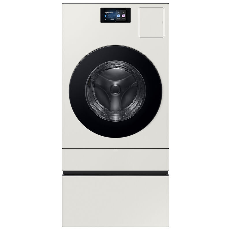 Samsung Bespoke AI Laundry Combo Pedestal with Storage Drawer - Ivory, Ivory, hires