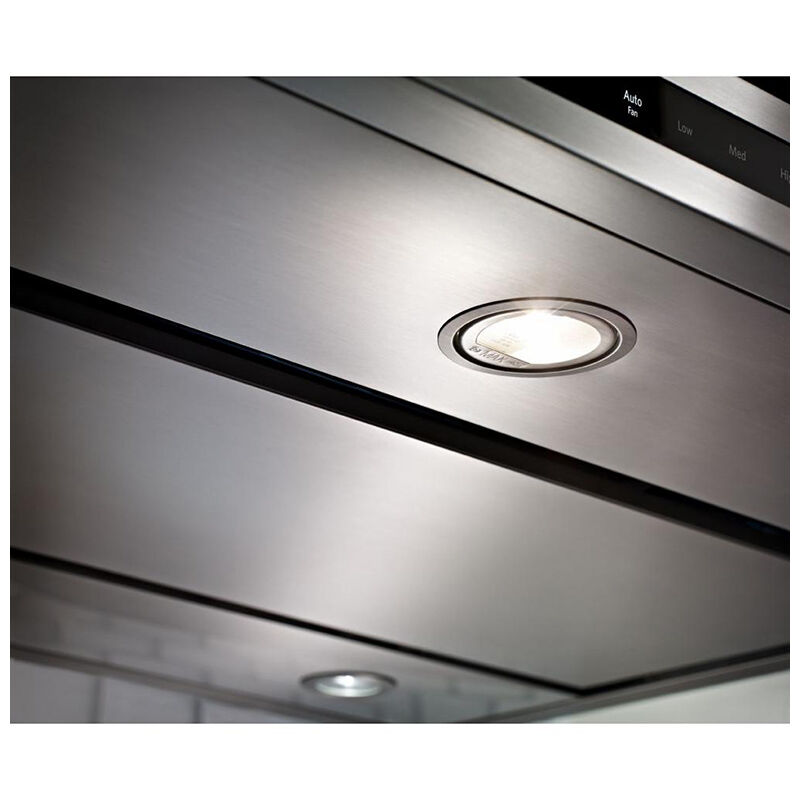 KitchenAid 42 in. Convertible Chimney Style Range Hood with 585 CFM, 3 Fan Speeds , 4 LED & 2 Halogen Lights - Stainless Steel, , hires
