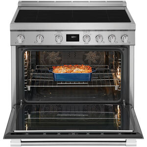 Frigidaire Professional 36 in. 4.4 cu. ft. Convection Oven Freestanding Electric Range with 5 Induction Zones - Stainless Steel, , hires