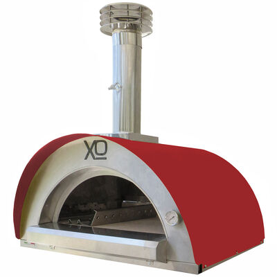 XO 40" Wood Fired Pizza Oven - Red | XOPIZZA4RO