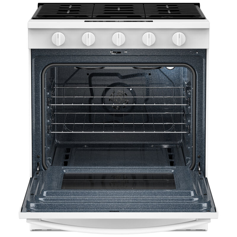 Whirlpool 30 in. 5.0 cu. ft. Smart Air-Fry Standard Convection Slide-In Gas Range with 5 Sealed Burners - White, , hires