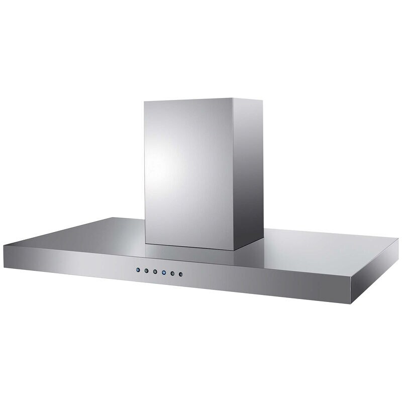XO 42 in. Convertible Chimney Style Range Hood with 600 CFM, 3 Fan Speeds & 4 LED Lights - Stainless Steel, , hires