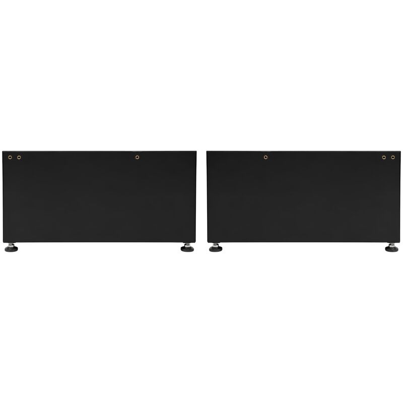 Equator Universal Laundry Pedestal for 24" Washer, Dryer & Combo with Storage Drawer - Black, , hires