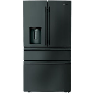 KitchenAid 36 in. 29.5 cu. ft 4-Door French Door Refrigerator with Ice & Water Dispenser - Juniper, Juniper, hires