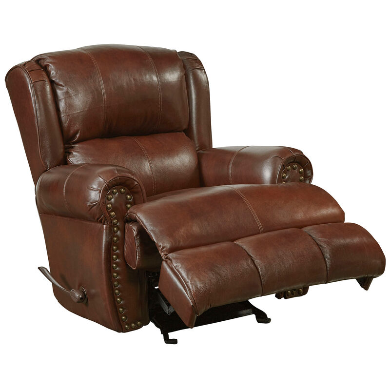 Catnapper Duncan Manual Glider Recliner - Walnut, Walnut, hires