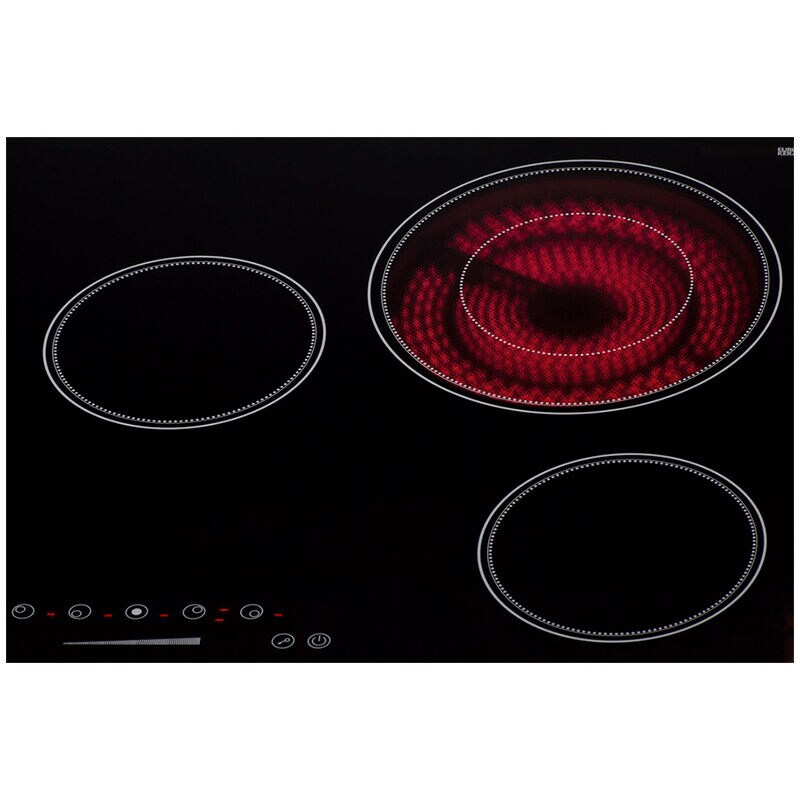 Summit 30 in. 5-Burner Electric Cooktop - Black, , hires