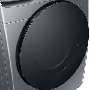 Samsung 27 in. 7.5 cu. ft. Smart Stackable Gas Dryer with Sanitize+, Steam Cycle & Sensor Dry - Platinum, Platinum, hires