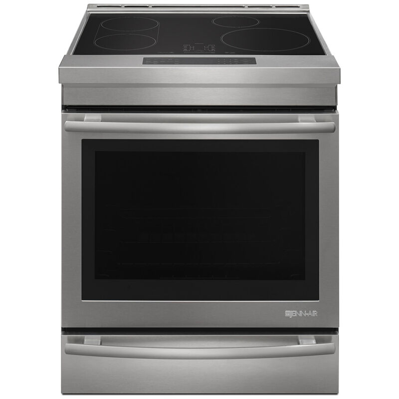 Jennair Euro Style Series 30 Slide In Electric Range With 4 Smoothtop Burners 7 1 Cu Ft Single Oven Warming Drawer Stainless Steel P C Richard Son - Jenn Air 30 Inch Single Gas Wall Oven Black