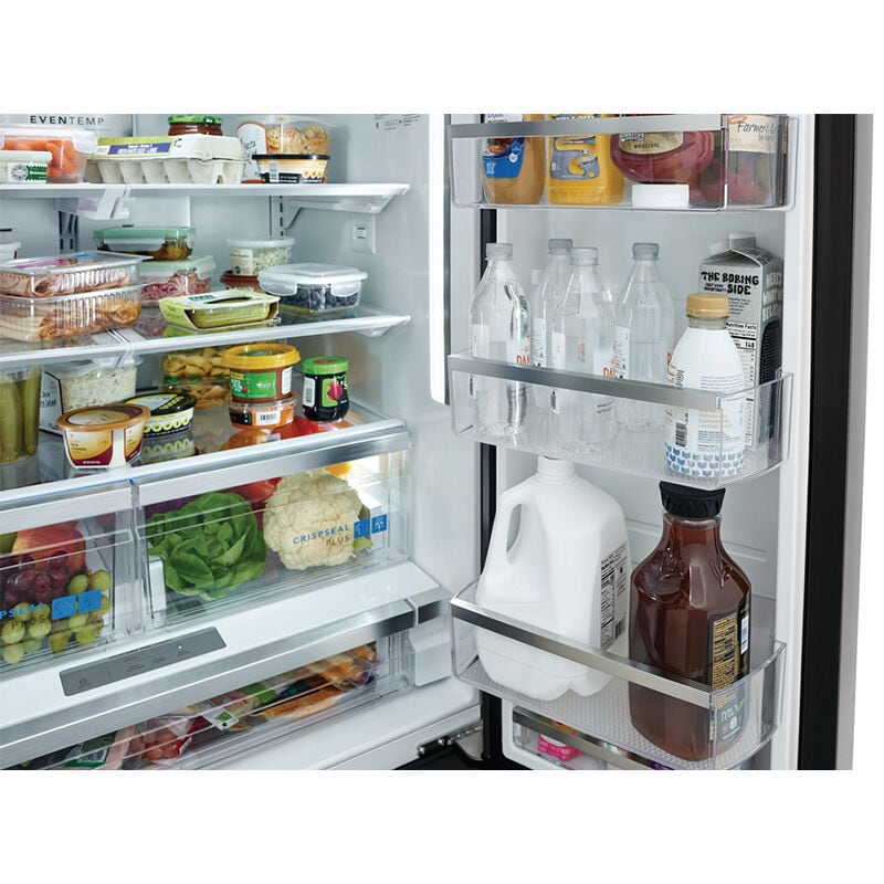 Frigidaire Gallery 36 in. 27.8 cu. ft. French Door Refrigerator with Ice & Water Dispenser - Smudge-Proof Black SS, Smudge-Proof Black SS, hires
