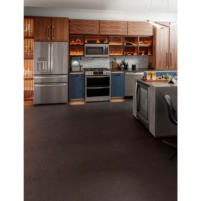 GE Profile 24 in. Top Control Smart Dishwasher with 39 dBa Sound Level, 3rd-Rack & Twin Turbo Dry Boost - Fingerprint Resistant Stainless, Fingerprint Resistant Stainless, hires