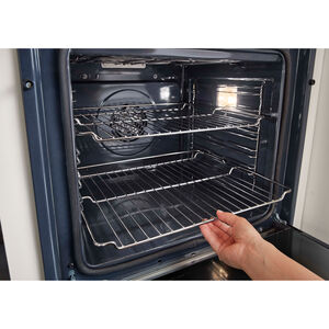 Whirlpool 24 in. 5.8 cu. ft. Smart Front Control Electric Double Wall Oven with True European Convection - Black, Black, hires