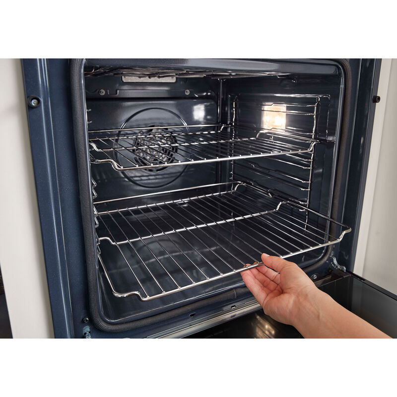 Whirlpool 24 in. 5.8 cu. ft. Smart Front Control Electric Double Wall Oven with True European Convection - Black, Black, hires