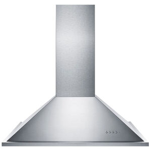 Summit Professional Series 36 in. Chimney Style Range Hood with 3 Speed Settings, 600 CFM & 2 Halogen Light - Stainless Steel, , hires