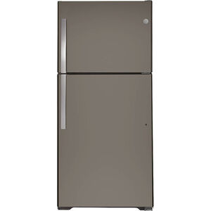 GE 30 in. 19.2 cu. ft. Top Freezer Refrigerator - Slate, Slate, hires