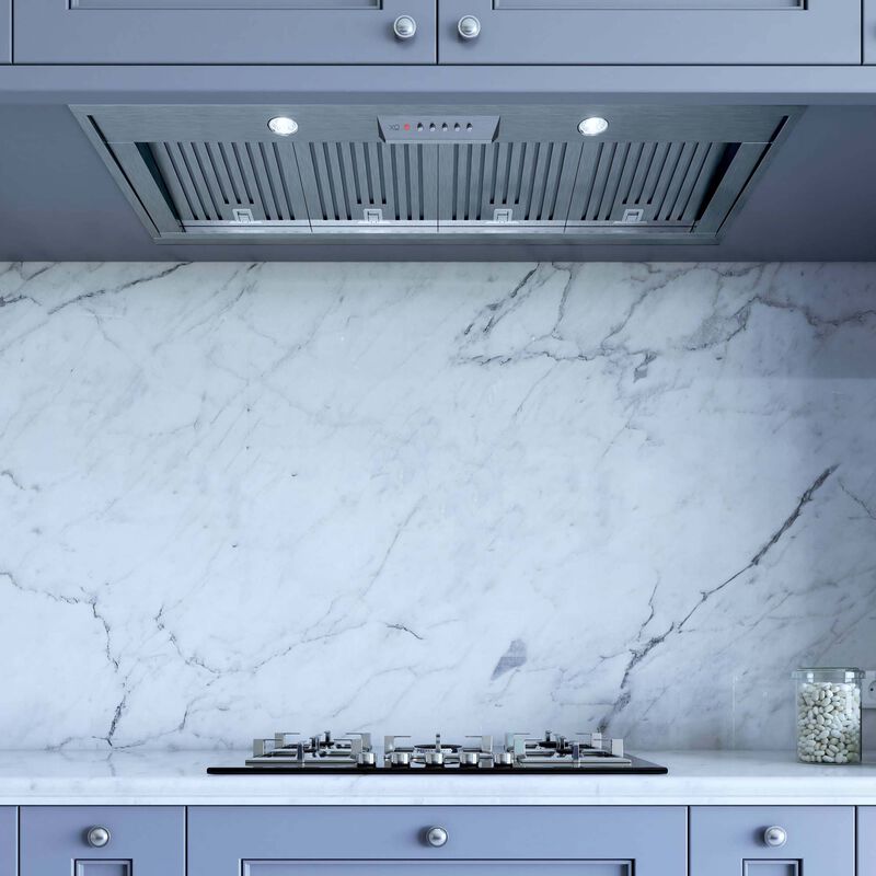 XO 45 in. Ducted Standard Style Range Hood with 1000 CFM, 3 Fan Speeds & 2 LED Lights - Stainless Steel, , hires