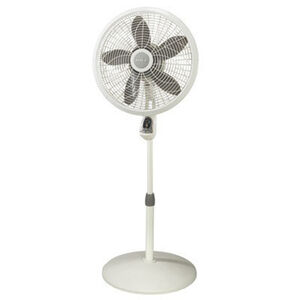 Lasko 18 in. Oscillating Pedestal Fan with 3 Speed Settings, Adjustable Tilt and Height Settings & Remote Control - White, , hires