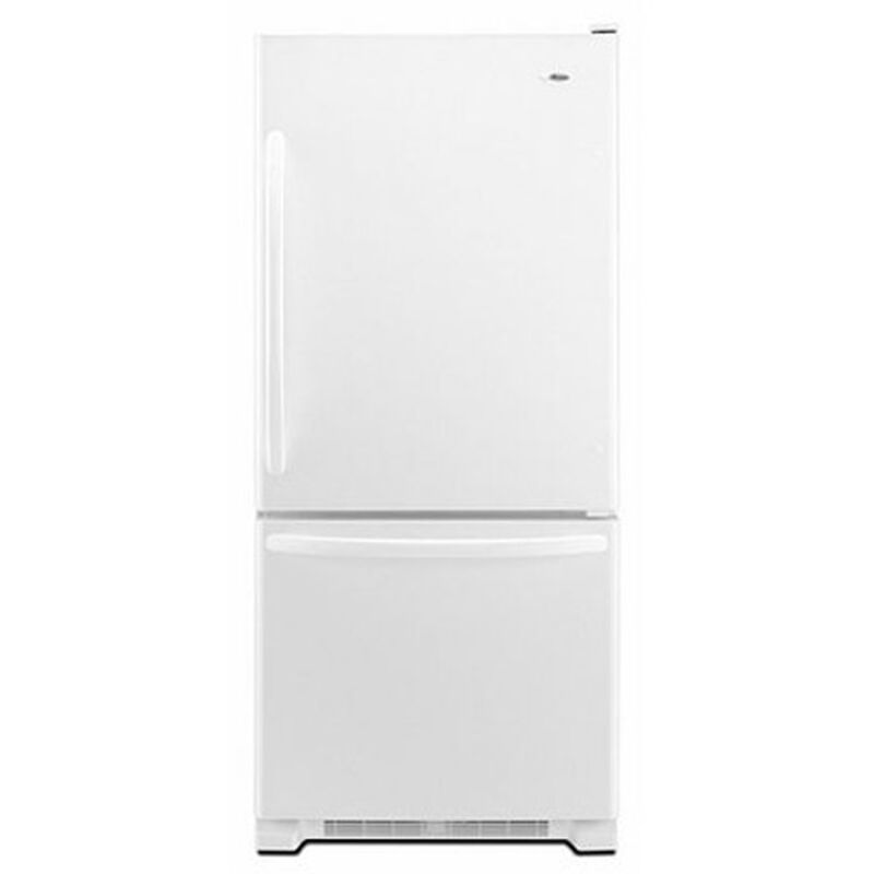 Amana 22.1-cu ft Bottom-Freezer Refrigerator (White) in the Bottom-Freezer  Refrigerators department at