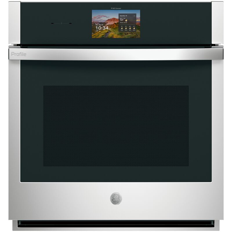 GE Profile 27 in. 4.3 cu. ft. Smart Electric Single Wall Oven with True European Convection - Stainless Steel, , hires
