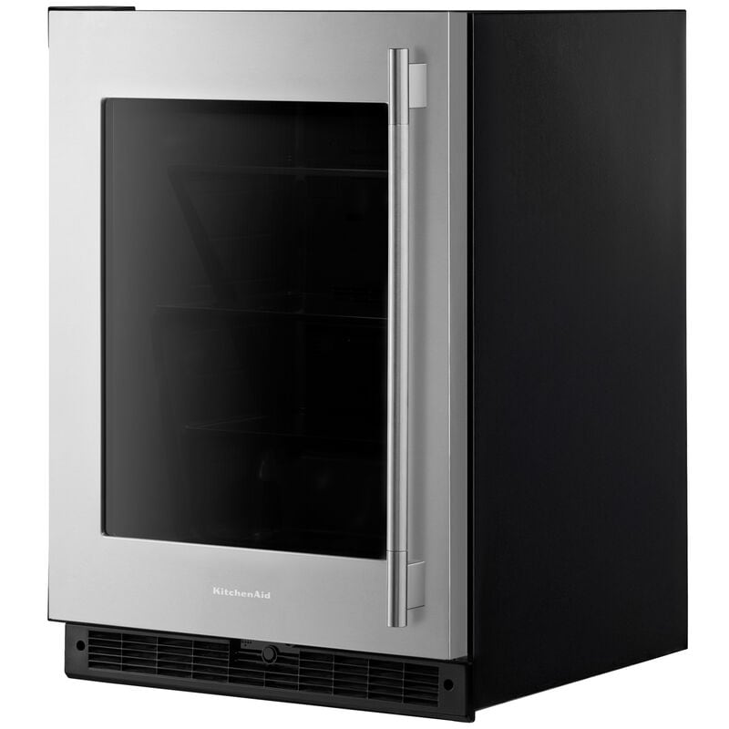 KitchenAid 24 in. 5.2 cu. ft. Undercounter Refrigerator - Stainless Steel, , hires