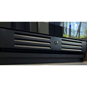 XO 24 in. Wine Cooler with Metal Racks, Dual Temperature Zones & 119 Bottle Capacity - Black Glass, , hires