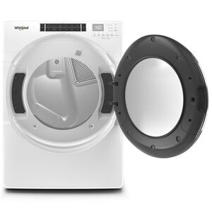 Whirlpool 27 in. 7.4 cu. ft. Stackable Electric Dryer with Sensor Dry & Steam Cycle - White, , hires