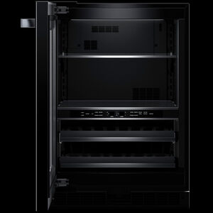 JennAir Noir Series 24 in. 5.0 cu. ft. Built-In Beverage Center with Fixed Shelves & Digital Control - Black, , hires