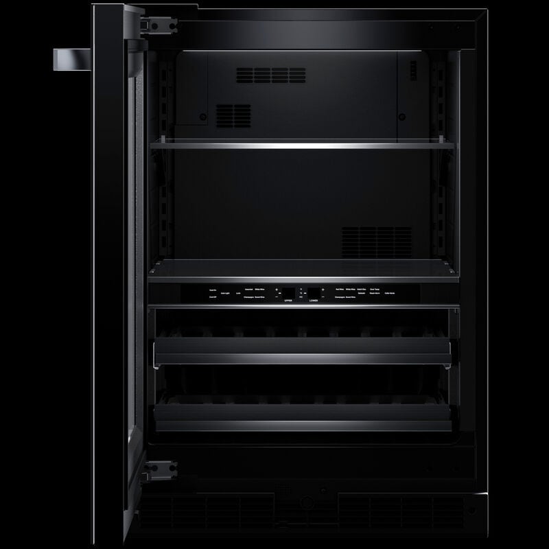 JennAir Noir Series 24 in. 5.0 cu. ft. Built-In Beverage Center with Fixed Shelves & Digital Control - Black, , hires