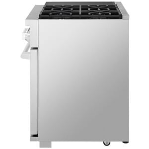 Signature Kitchen Suite 36 in. 6.3 cu. ft. Smart Standard Convection Steam Dual Fuel Range with 4 Sealed Burners - Stainless Steel, , hires