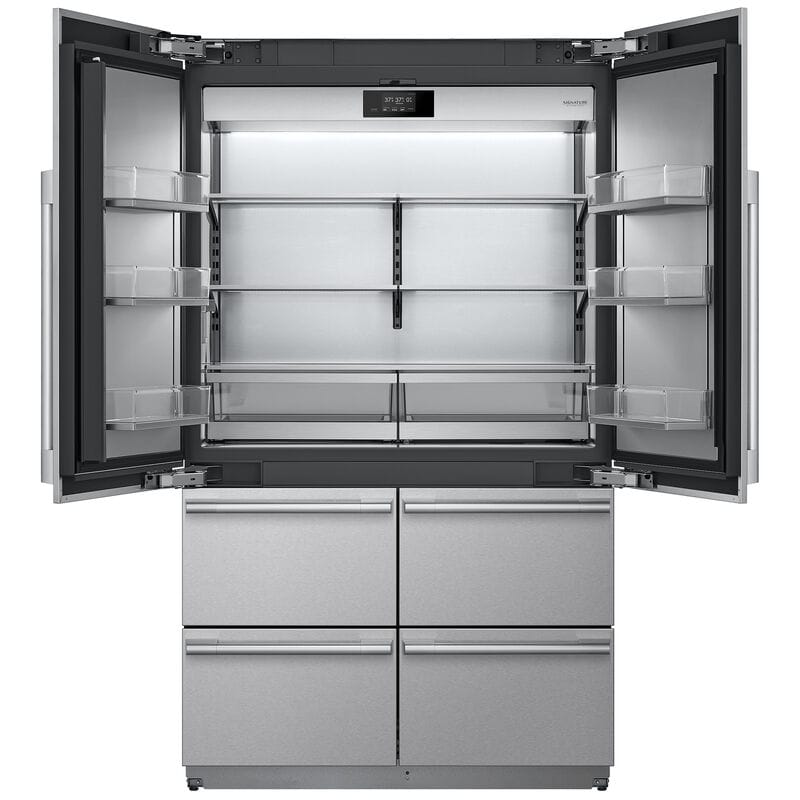 Signature Kitchen Suite 48 in. 26 cu. ft. Built-In Smart Counter Depth 6-Door French Door Refrigerator with Internal Water Dispenser - Custom Panel Ready, , hires